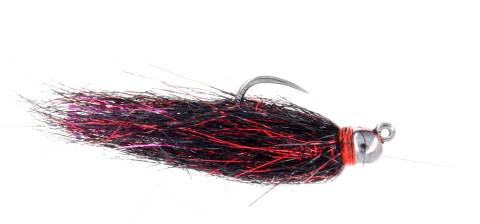 Jiggy Marabou Leech - Black and Pink